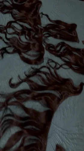Vendo cabelo humano ondulado 45cm já na tela