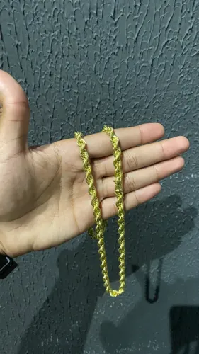 Corrente elo baiano 10mm moeda antiga
