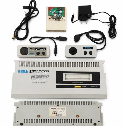 Console Sega Sg-1000 Ii, 2 controles, cabos e 1 jogo