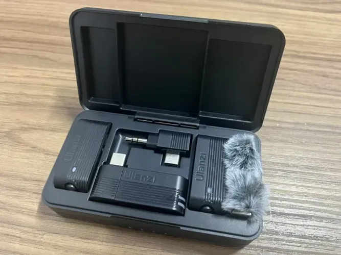 Microfone Sem Fio Ulanzi A100 Lapela Duplo Tipo-C