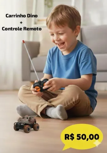 Carrinho Dino de Controle Remoto