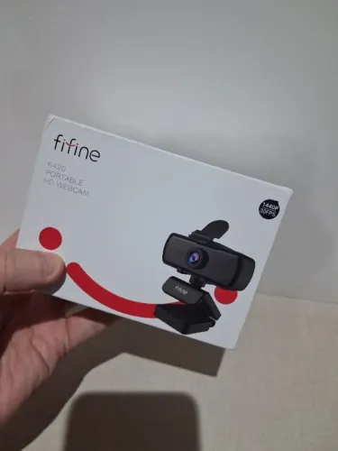 Webcam 2k Fifine K420 - Nova, caixa lacrada