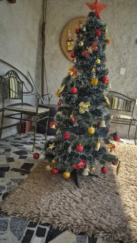 Árvore de Natal com enfeites 1.50 cm de altura