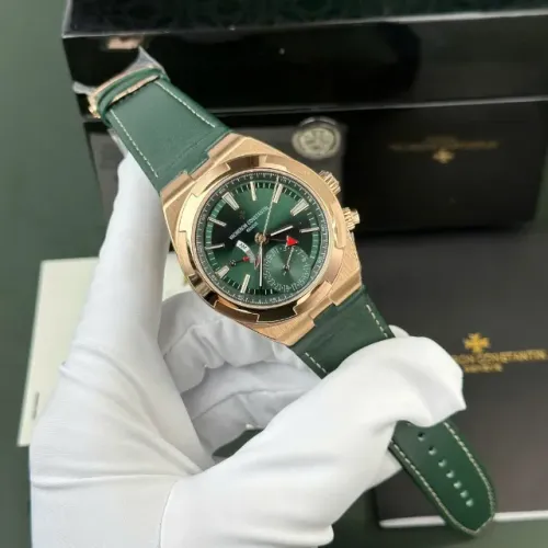 Relógio Vacheron Constantin Overseas Dual Time Ref:7920V/210R-B965, Pulseira de Couro