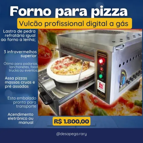 Forno industrial para pizza
