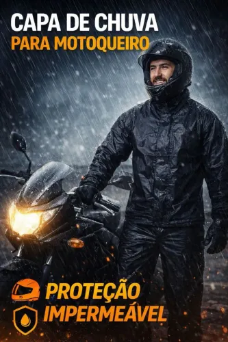 Capa de chuva de motoqueiro impermeável 
