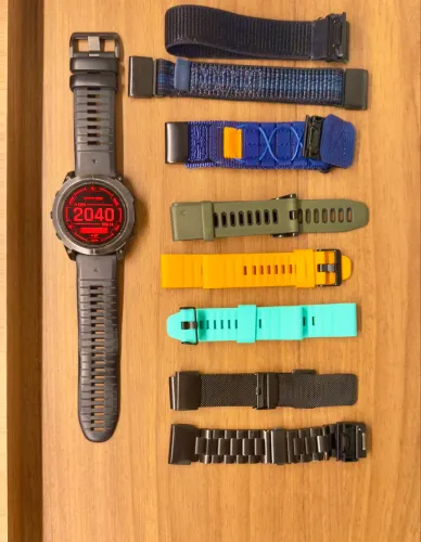 Garmin Epix Pro Gen 2 51mm AMOLED + 8 Pulseiras Originais Garmin - GPS Multibanda