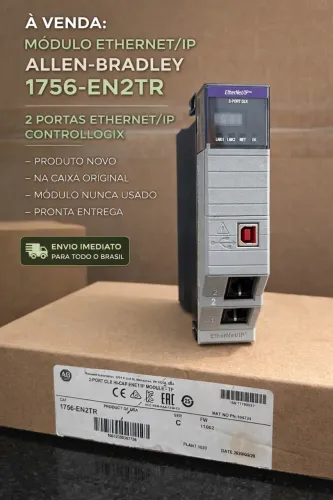 Allen-bradley 1756-en2tr 2 Portas Ethernet/ip Controllogix