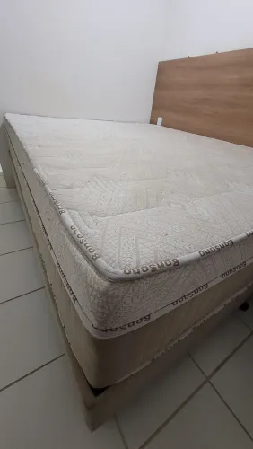 Colchão Queen Casal Mola Pocket com Pillow Top BonSono 