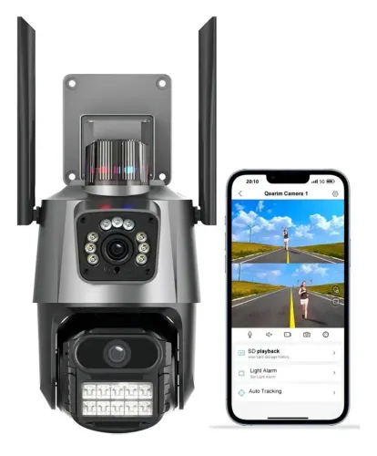 Câmera segurança app icese 4k 6mp resistente a agua