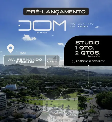 Studios, 1 quarto e apartamentos na Mata da Praia- Pré-lançamento, frente à UFES
