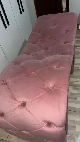 Maca Estética . Veludo cor rosa 