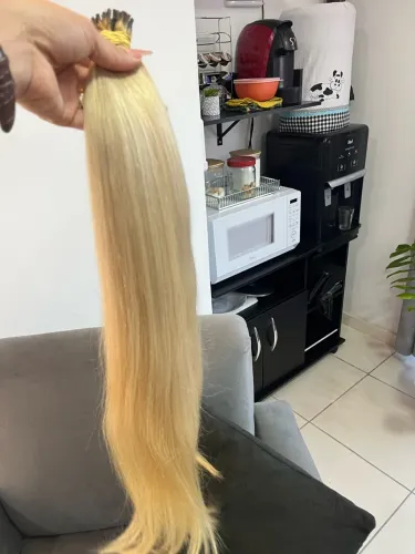 Cabelo já preparado com as cabecinhas 68/70cm 153gr R$1.100