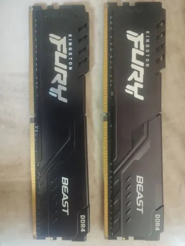16GB (2x8GB) memória RAM FURY BEAST KINGSTON 3200mhz