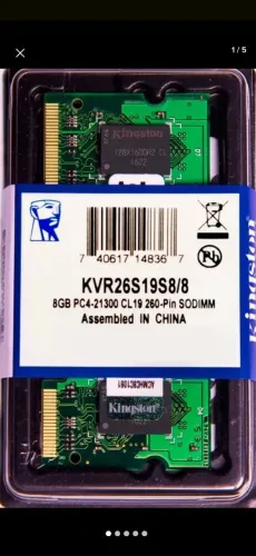 Memória RAM Kingston 8gb Ddr4 Sodimm 2666mhz Notebook