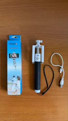 Bastão extensor com botão de disparo para selfie 