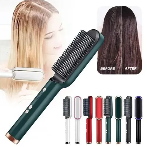 Pente escova secador de cabelo elétrico