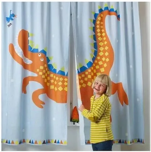 Cortina infantil dinosaurio 