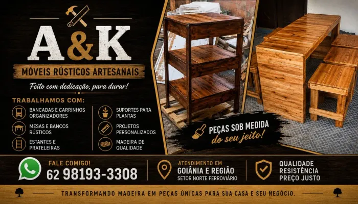 Fabricação de móveis artesanais com paletes