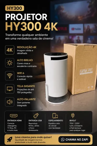 Projetor hY300 4K
