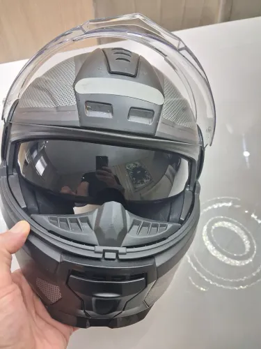 Capacete ls2 scope preto fosco robocop.