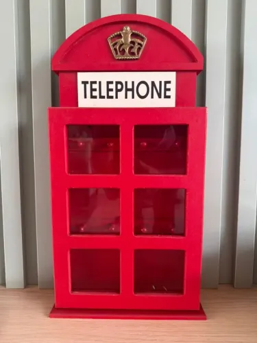 Porta chaves cabine londres VERMELHO