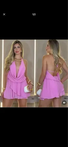 Vendo macaquinho no rosa bebê 90,00