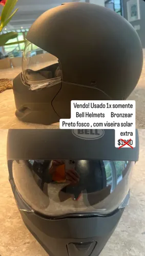 Capacete Bell Broozer Preto Fosco - 57/58 cm