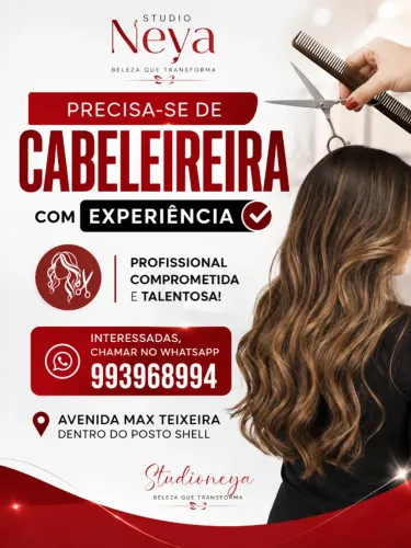 Preciso de profissionais com experiência!