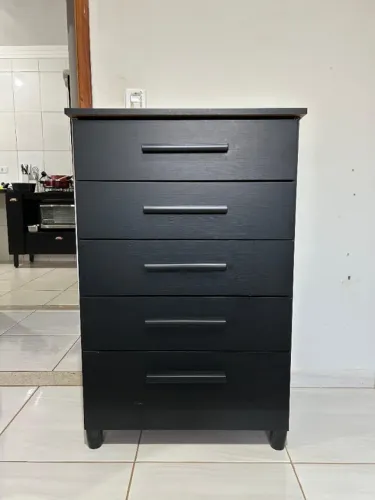 Comoda 64X100CM 5 Gavetas externas MDF 15MM Linda Moderna 