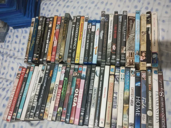 Lote 56 dvds + 1filme 2d bluray +3blu rays 3d no estado