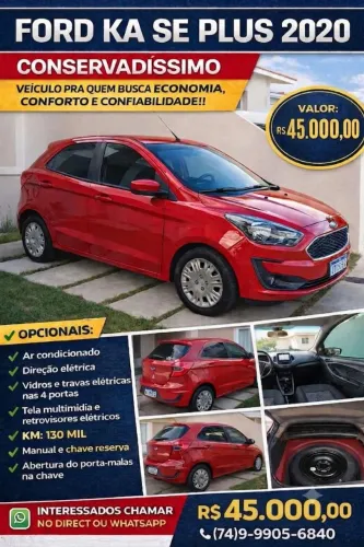 Ford KA 1.0 Se/se Plus Tivct Flex 5P 2020