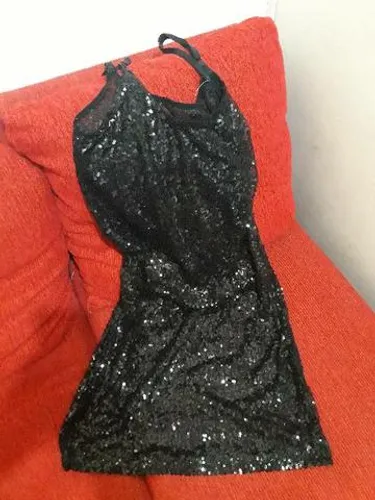 BAIXEI O VL!!!! Vestido Cubinho de Paetê tamanho M com forro removível