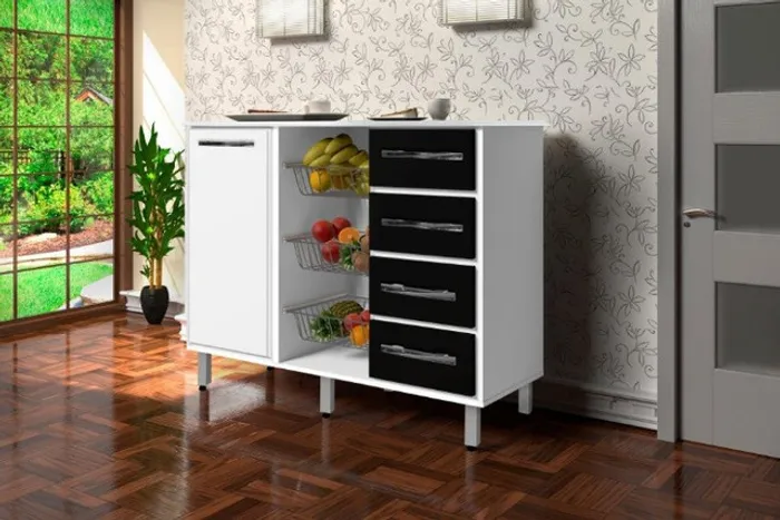 Fruteira / balcão produto Gen = Frete e Montagem Grátis!