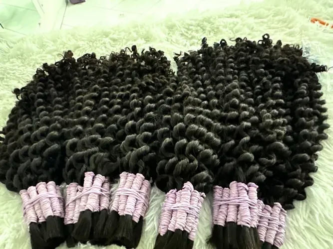 Cabelo humano cacheado de 65 ou 75 cm