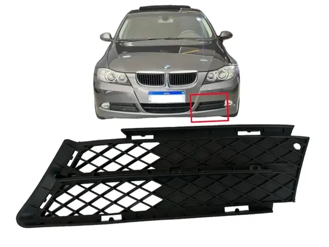 Grade Esquerda Farol de Milha Bmw 320i 325i 2006 2007 2008