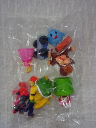 Bonecos Super Mario Bros - O filme Mcdonalds coleção completa com 8 unidades