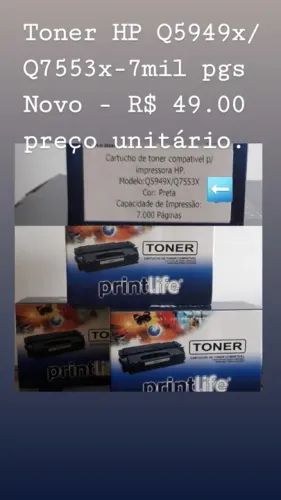 Q7553X - Toner Compatível - Print Life - Impressora Laser Jet 2015N - 7K