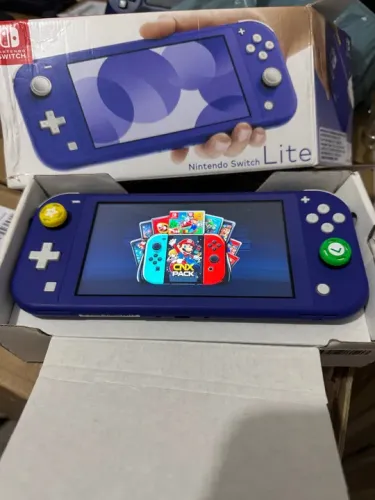 Nintendo Switch Lite Azul - desbloqueado 256gb