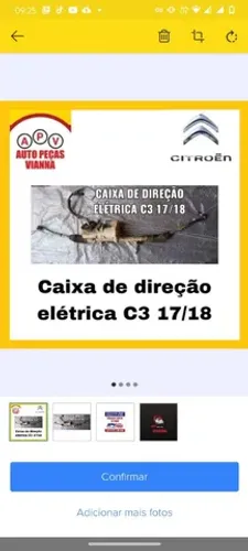 Caixa de direção elétrica Citroen c3