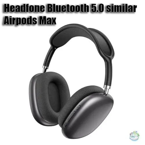 Headphone bluetooth 5.0 com entrada auxiliar de cabo