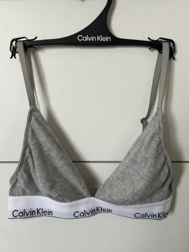 Calvin Klein UNLINED EXCLUSIVE - Triangle top bra - cinza