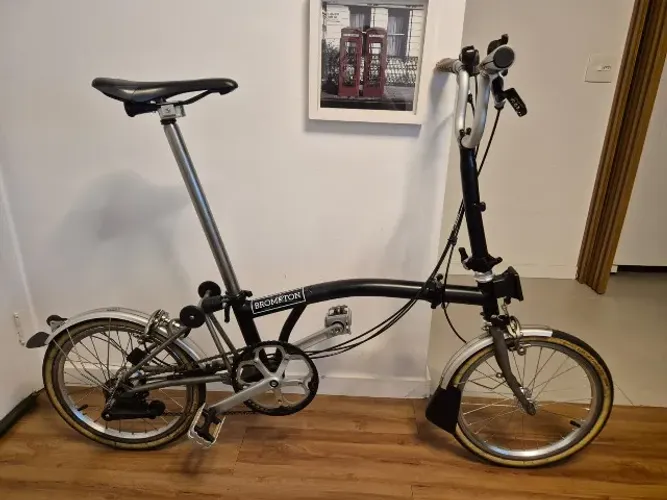 Bicicleta Brompton Superlight - Dobrável (titânio) - com acessórios