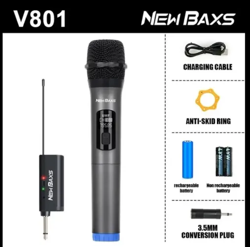 Microfone sem fio profissional top