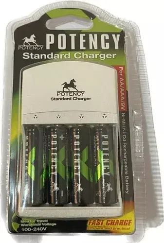 novo carregador de pilhas com 4 pilhas