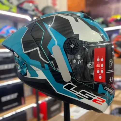 CAPACETE LS2 THUNDER C GP HUERTAS REPLICA 12X NO CARTAO