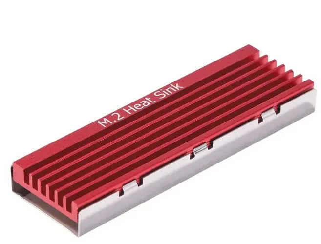 Dissipador de Calor SSD M.2 MVME 2280 - VERMELHO