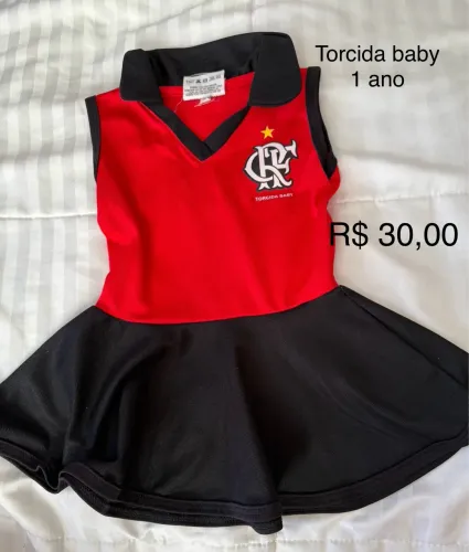 Vestido infantil Flamengo