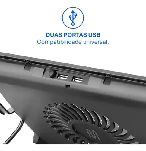 Base/cooler Para Notebook Ac166 Ventilador Multi
