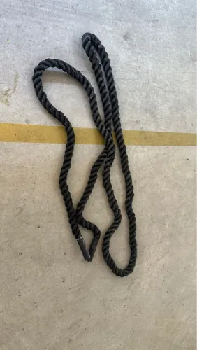 Corda Naval Preta 40 Mm 6 Mts para treino